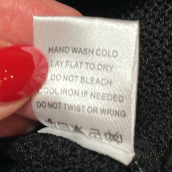 by the way. Black TENNIS SWEATER Ribbed DEEP V-neck Collegiate white stripes XS - Picture 12 of 13